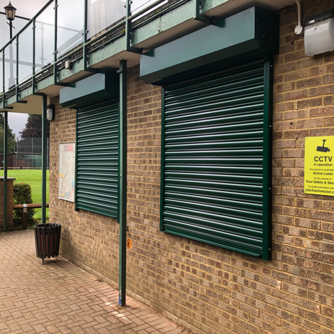 Green Window Shutters